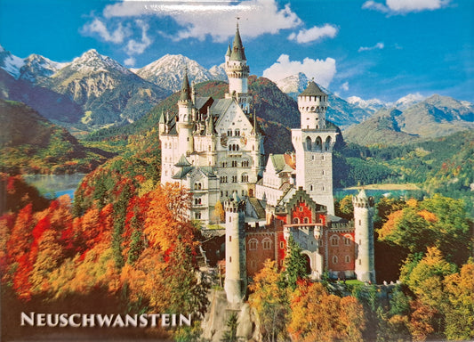 Magnet Souvenir Schloss Neuschwanstein Herbst