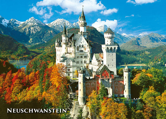 Magnet Souvenir Schloss Neuschwanstein Herbst