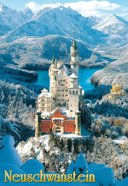 Magnet Schloss Neuschwanstein – Winterliches Souvenir mit traumhafter Aussicht