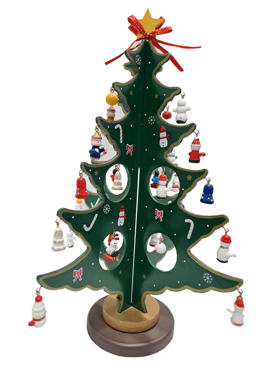 Weihnachtsbaum drehbar grün 36cm