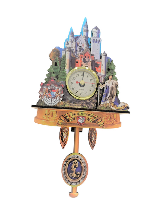 Magnet Miniaturuhr Schloss Neuschwanstein - Cuckoo Clock