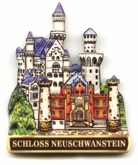 Magnet Schloss Neuschwanstein farbig