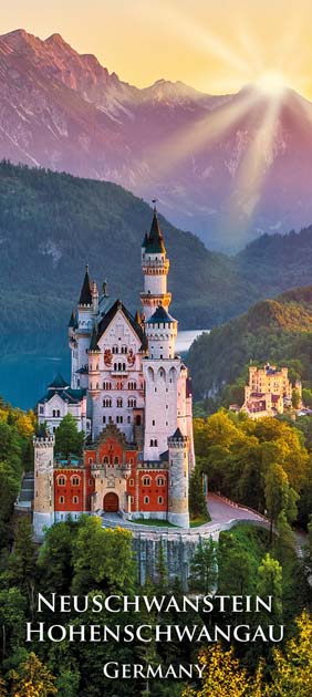 Magnet Schloss Neuschwanstein & Schloss Hohenschwangau – Traumhafte Ansicht im Sonnenschein