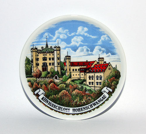 Untersetzer & Deko-Teller Schloss Neuschwanstein bunt – Elegante Tischdekoration | Allgäu Shopping