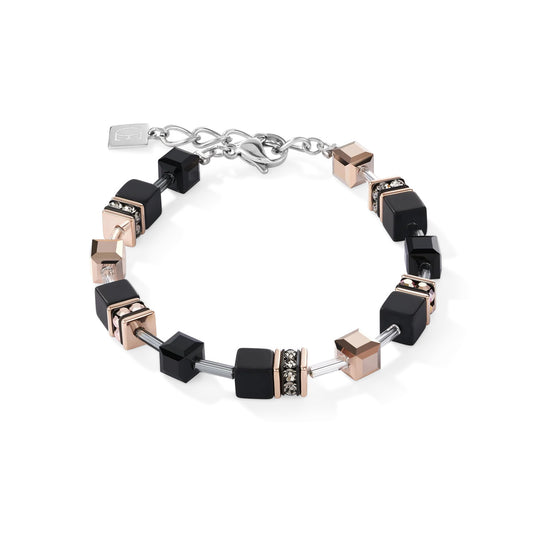 COEUR DE LION Armband Schwarz Onyx