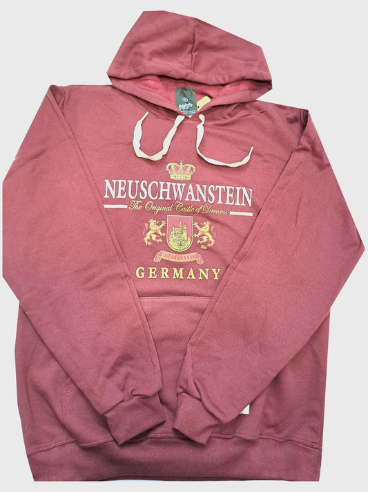 Hoodie Leones Granate Deutschland-Germany and Crown