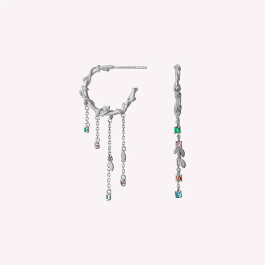 byBiehl Ohrringe Silber Jungle Ivy Hoops