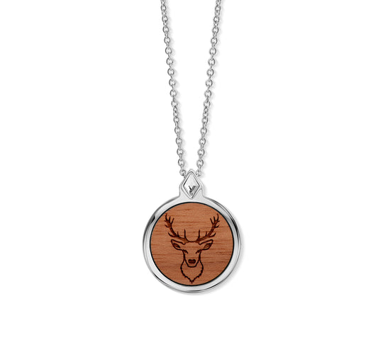 CRYSTALP Wooden Deer Necklace im Allgäu Online Shop