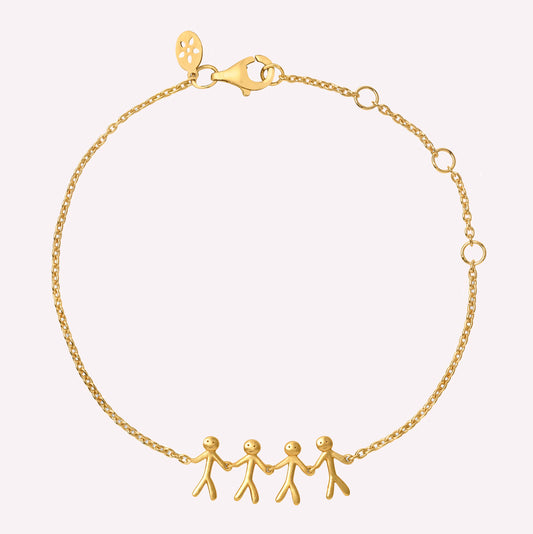 byBiehl Armband Gold Together Family 4 | Kinderfreundlicher, Eleganter Schmuck bei Allgäu Shopping