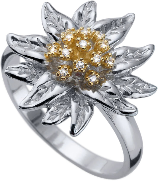 CRYSTALP Exclusive Edelweiss Ring – Hochwertiger Schmuck aus den Alpen | Allgäu Shopping