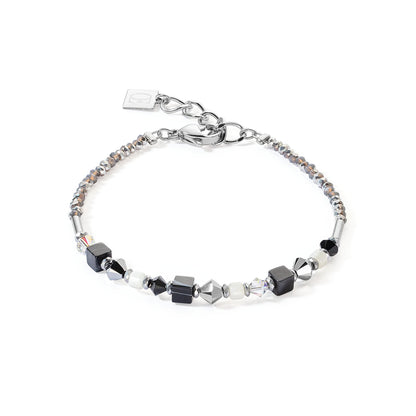 COEUR DE LION Armband Schwarz-Weiß