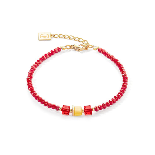 COEUR DE LION Bracelet Read-Yellow - Armband Rot-Gelb