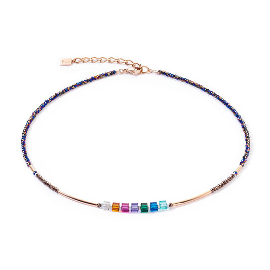 COEUR DE LION Collier Halskette Multicolor Cube Story – Eleganter Schmuck in zeitlosem Design