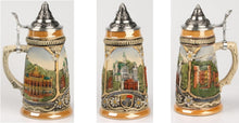 Lade das Bild in den Galerie-Viewer, Krug Rustika 250 ml mit Spitzdeckel – Schloss Neuschwanstein Motiv, Traditionell &amp; Einzigartig
