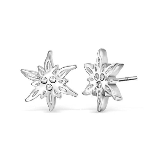 CRYSTALP Simone Mini Edelweiss Ohrringe – Alpine Eleganz bei Allgäu Shopping