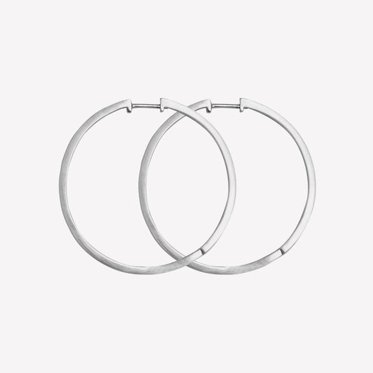 byBiehl Ohrringe Hoop XL Silber – Ausdrucksstarker Schmuck für stilbewusste Frauen