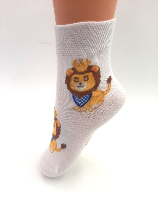 Kleiner Bayern-Löwe Socken für Kinder – Niedliche Kindersocken im Bayern-Design