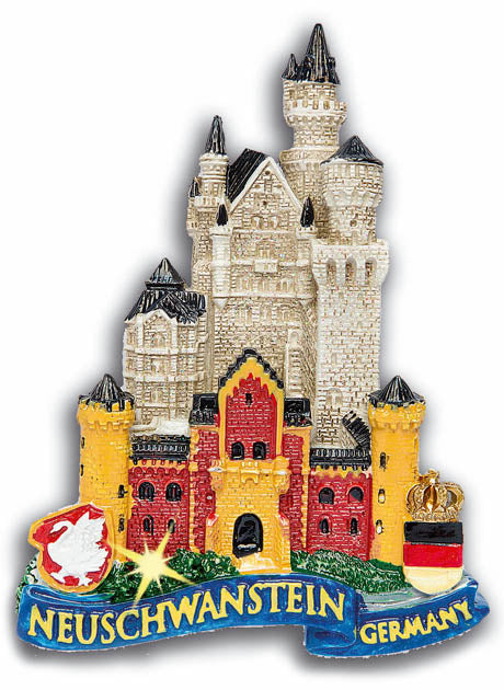 Magnet Schloss Neuschwanstein Sommer Polystone