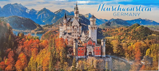 Magnet Schloss Neuschwanstein Herbst Panorama