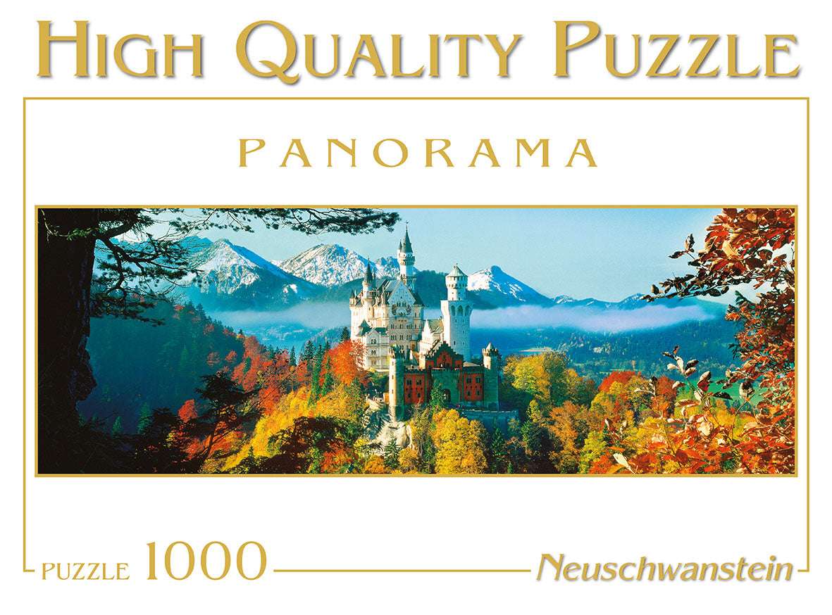 Puzzle Panorama Schloss Neuschwanstein Herbst 1000 Teile