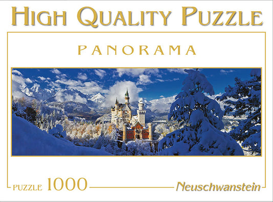 Puzzle Panorama Schloss Neuschwasntein Winter 1000 Teile