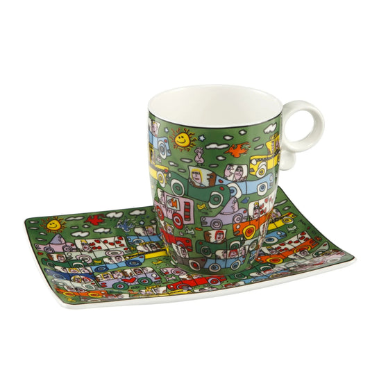 Goebel 2er Set Tassen JAMES RIZZI - Crosstown Traffic