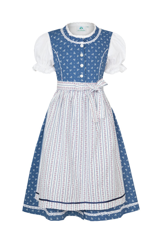 Dirndl blau mit heller Schürze Kinder und Teenager