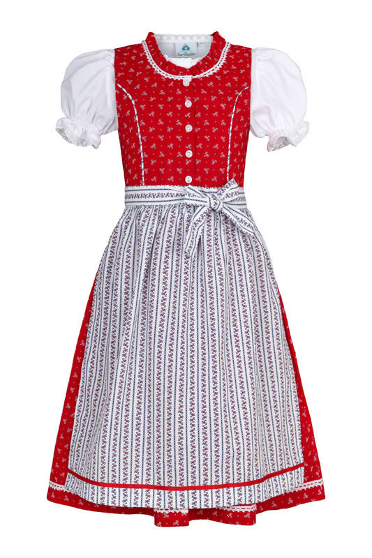 Dirndl Rot Kindermode - Bayerische Tracht