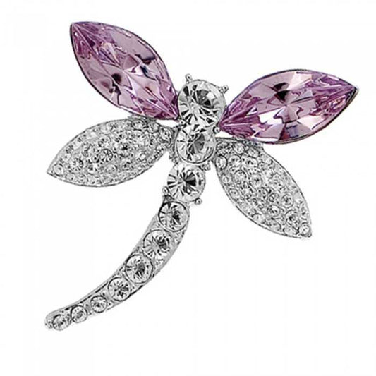 Oliver Weber Elegante Brosche Libelle mit Amethyst – Stilvoller Schmuck für besondere Anlässe