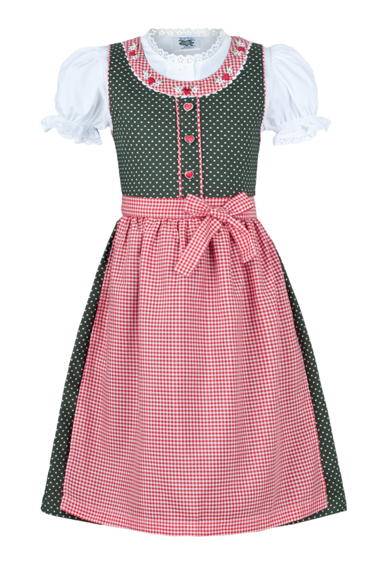 Dirndl Grün für Kinder und Teenager